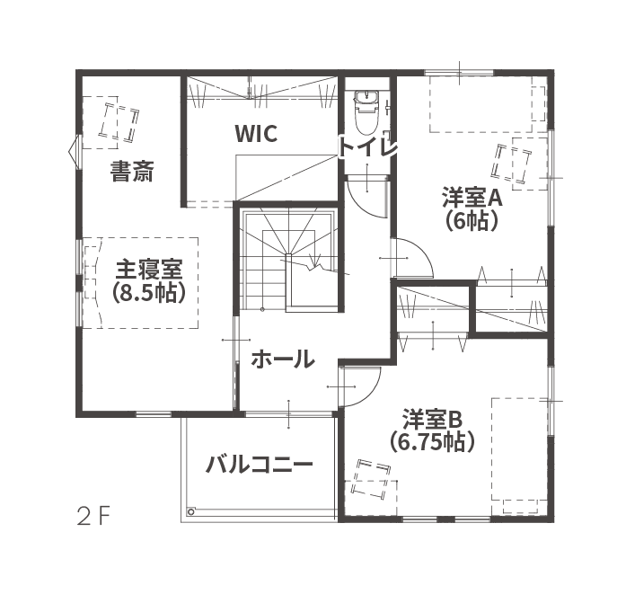 2F 間取り写真