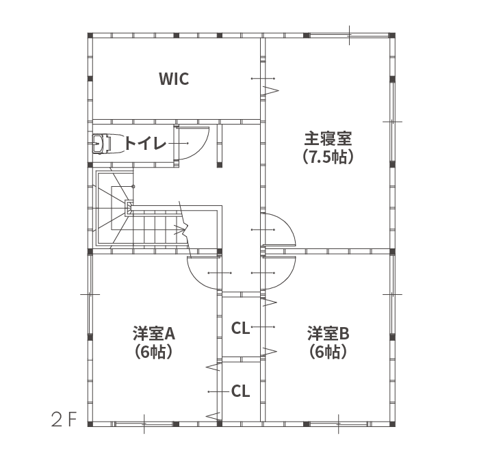 2F 間取り写真